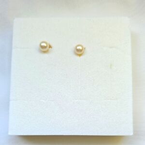 Elegant 5mm Pearl Stud Earrings